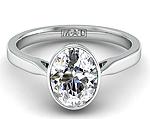 oval cut solitaire diamond engagement ring